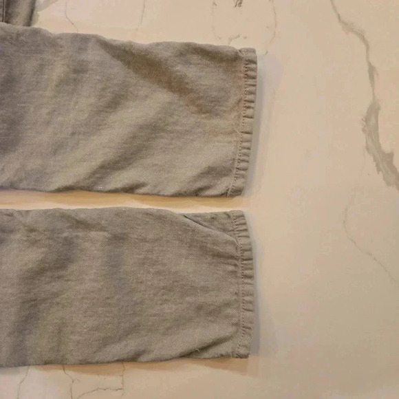 Isabel Marant Linen Cotton Preppy Straight Leg Pants Jeans Gray Womens Size 6 - Picture 9 of 10